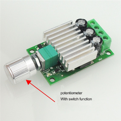 12V to 24V 10A DC Motor Speed Regulator High Power Module PWM Control Dim 12V to 24V 10A DC Motor Speed Regulator High Power Module PWM Control Dim