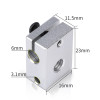 3D Printer V6 Aluminium Heater Block Hot End Heating Block 3D Printer V6 Aluminium Heater Block Hot End Heating Block