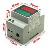 AC 80V to 300V AC 100Amp Digital AC Voltmeter Alternationg Voltage Current Meter DIN Rail Single Phase