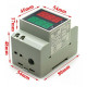 AC 200V to 450V AC 100Amp Digital AC Voltmeter Alternationg Voltage Current Meter DIN Rail Single Three Phase AC 200V to 450V AC 100Amp Digital AC Voltmeter Alternationg Voltage Current Meter DIN Rail Single Three Phase