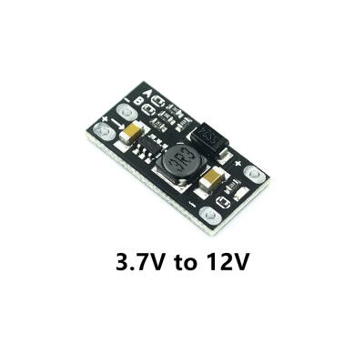 3.7V to 12V mini DC-DC boost module, support 5V/8V/9V/12V output, lithium battery boost