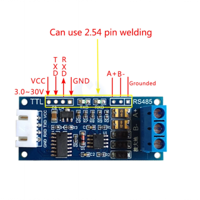 TTL to RS485 Power Supply Converter Board 3.3V 5V Hardware Auto Control Module