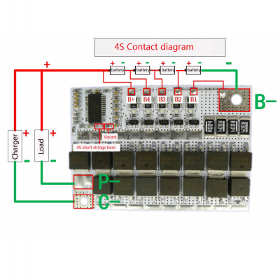  14.4V 100A 4S BMS LiFePO4 LiFe Battery Protection Circuit Board