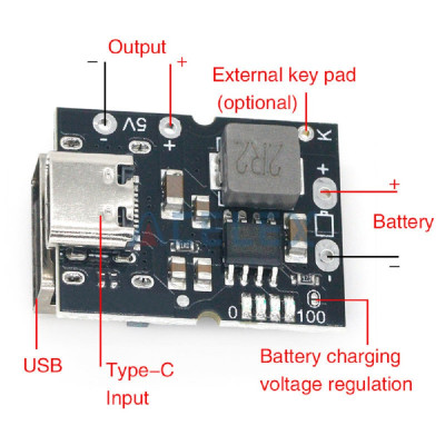 High-precision 5V2A charge discharge Type-C input High-precision 5V2A charge discharge Type-C input
