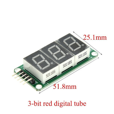 74HC595 3 digits static drive 3-segment digital tube display module