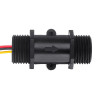 YF-S201C Flow Turbine Flowmeter Water Flow Sensor Hall Flow Sensor (Black)