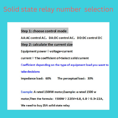 Solid State Relay SSR-25AA 25A 80-250V AC TO 24-380V AC SSR 25AA
