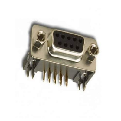 DB9 Female Right angle PCB mount Connector-9 pin