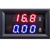 Digital Voltmeter Ammeter Dc 0-100V 10A Dual Led Red Blue Monitor Panel