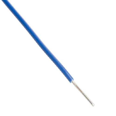 Hookup Wire - 22 Gauge Single Solid Blue - 1 Meter