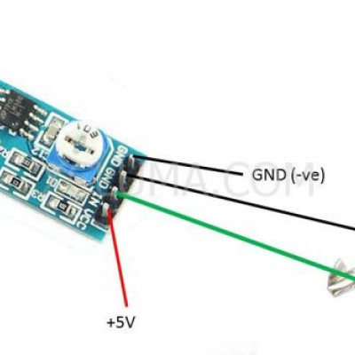 LM386 Audio Amplifier Module 200 Times 5V-12V Input 10K Adjustable Resistance